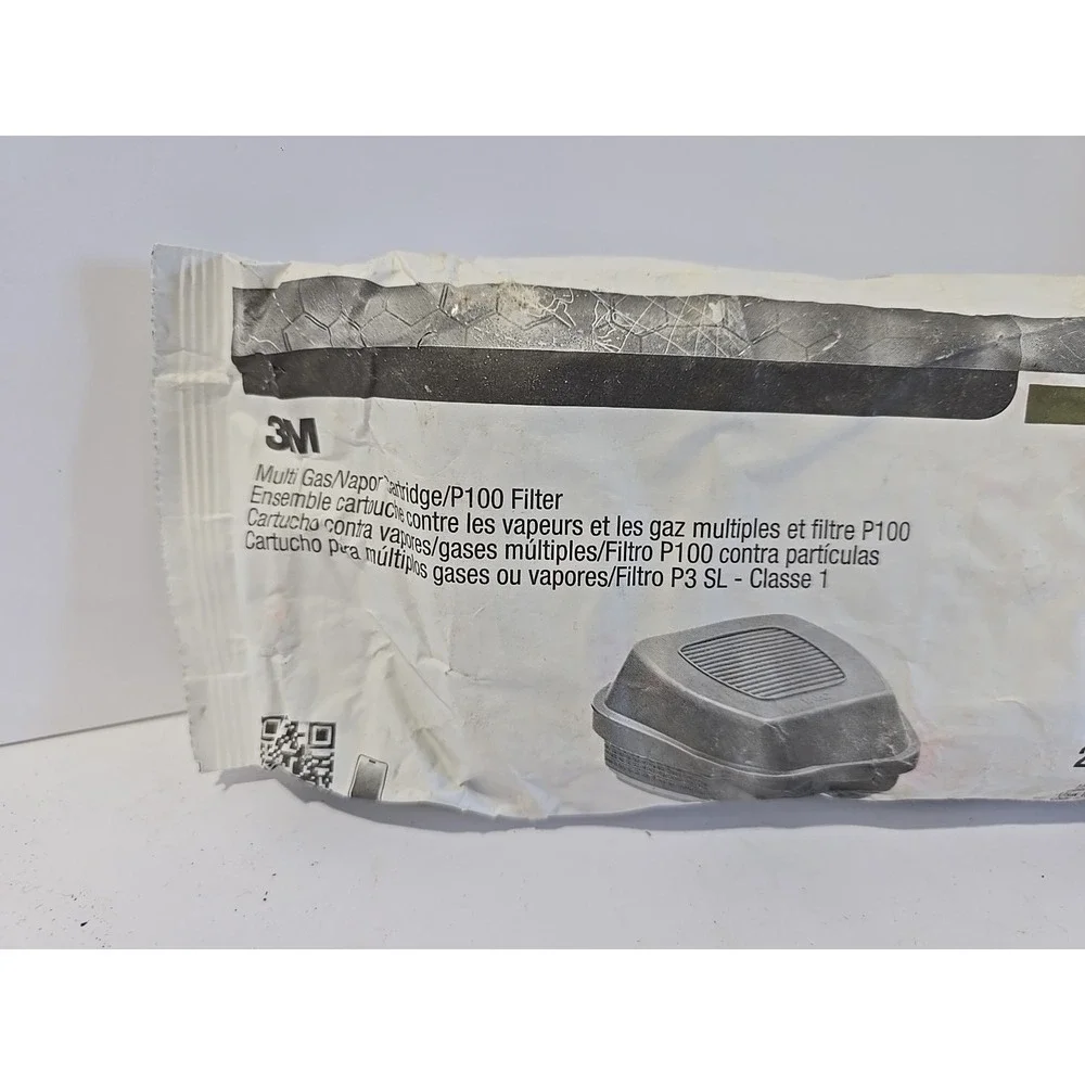 3M Multi Gas/Vapor‎ Cartridge/Filter 60926, P100 Respiratory Protection 2 pack